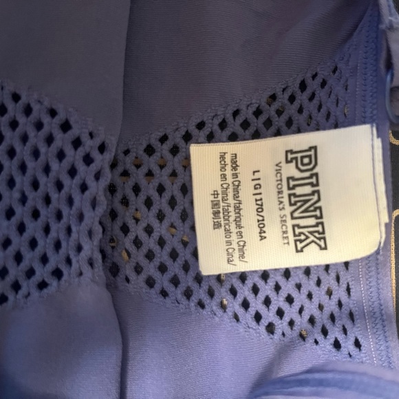 **not for sale, sold elswhere***PINK brand, Periwinkle, size Large Body Suit - Picture 6 of 6